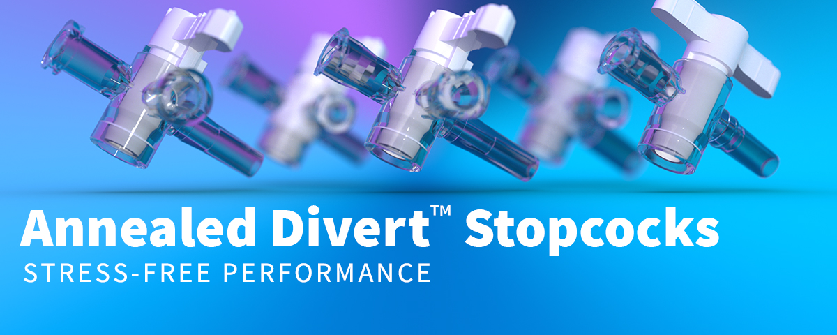 Annealed Divert™ Stopcocks